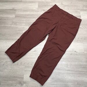 Eddie Bauer Women's Cargo Ripstop Pants Size 14 Cotton Blend Color Harvest